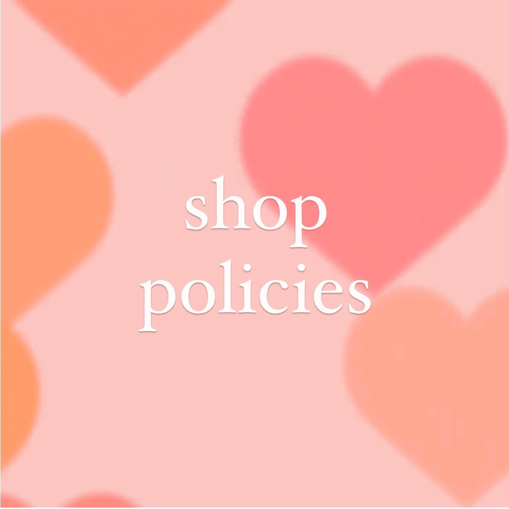 Shop Policies